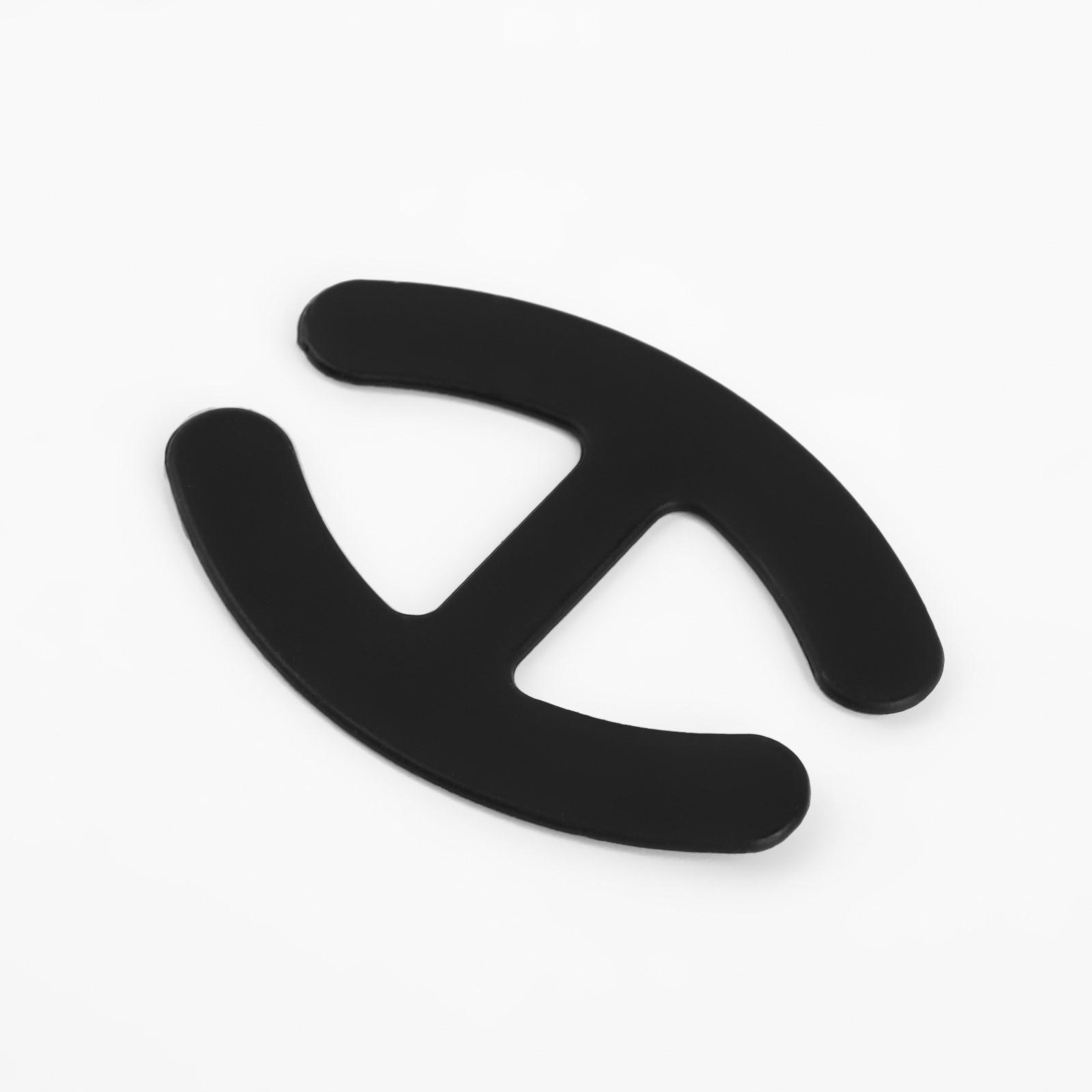 Набор фиксаторов для бретелей, 4,5 × 3,4 см, 3 шт, цвет чёрный/белый/бежевый