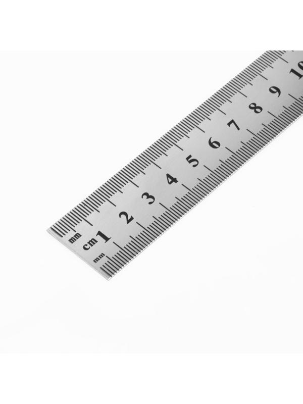 Метр металлический, 100 см (см/дюймы), толщина 0,8 мм