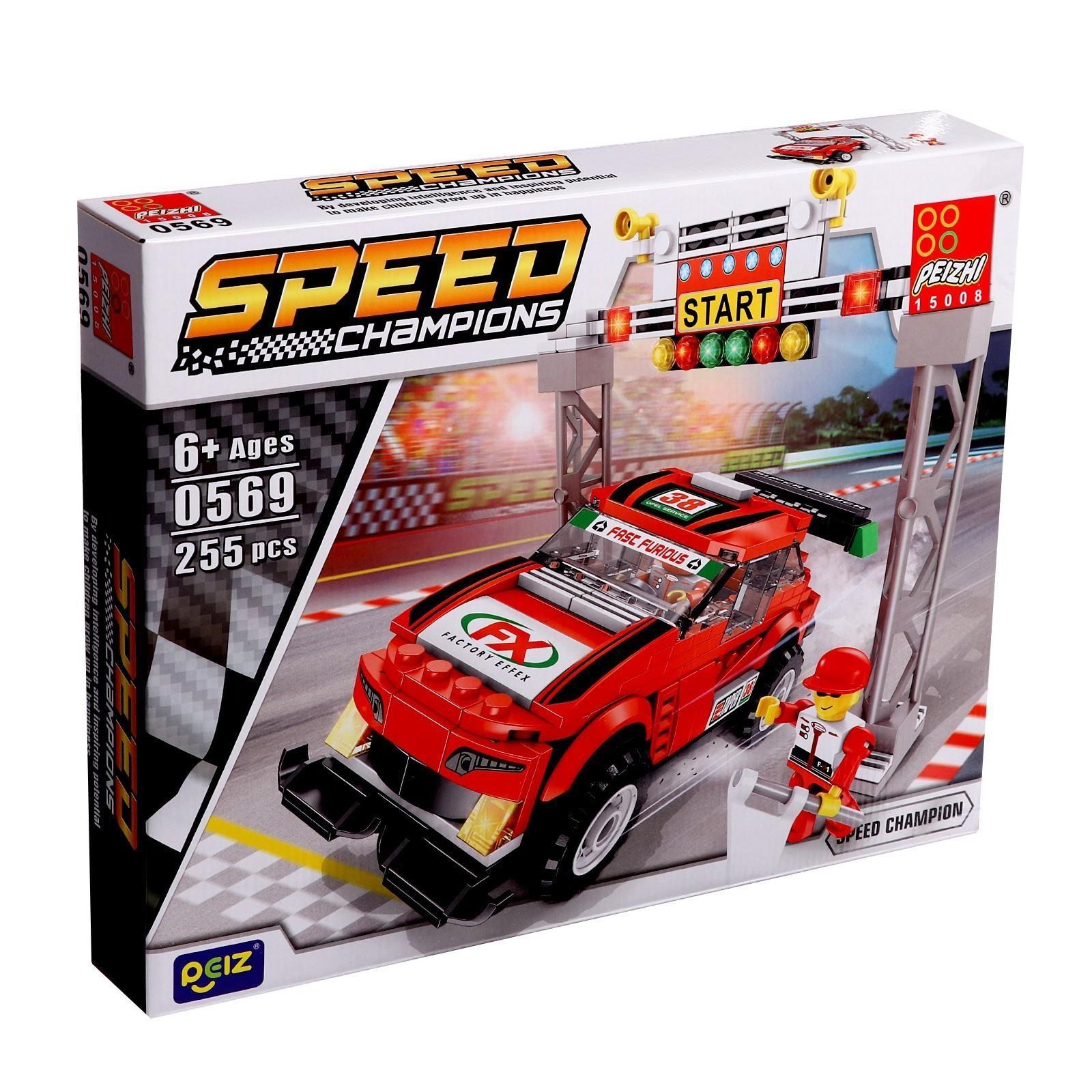 Конструктор Гонка «Тачка», 255 деталей