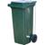 Контейнер-бак мусорный 120л с педальным приводом Г-образ зеленый МКТ 120 ПГ