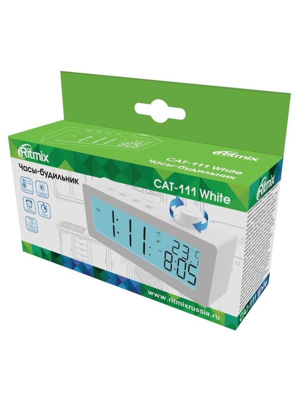 Часы-будильник Ritmix CAT-111 White