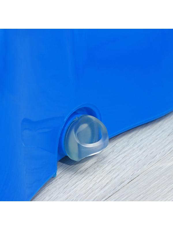 Швабра с отжимом и ведро с металлической центрифугой Доляна, 14 л, запасная насадка из микрофибры, колёсики, цвет МИКС