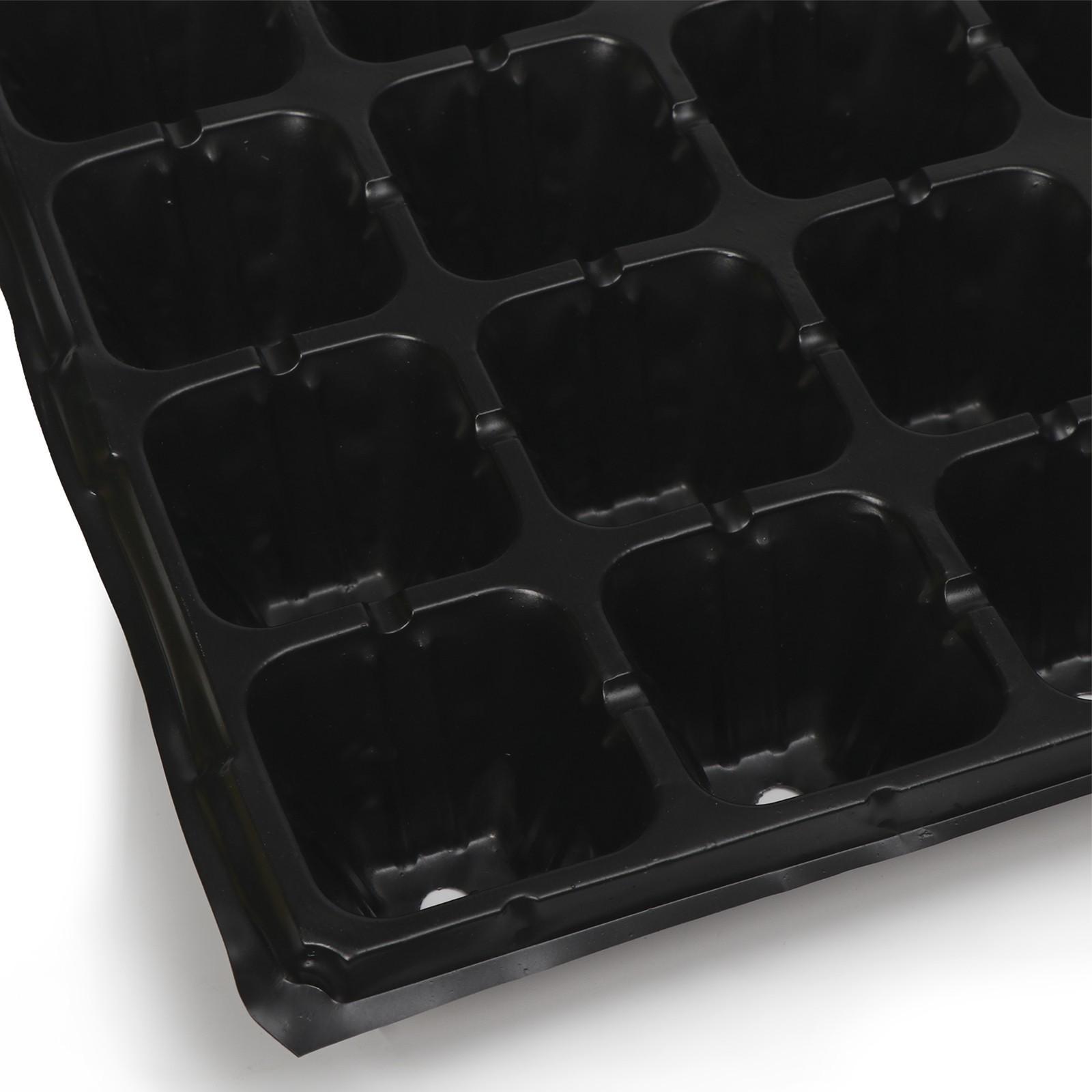 Кассета для рассады, 32 ячейки по 110 мл, чёрная, Greengo