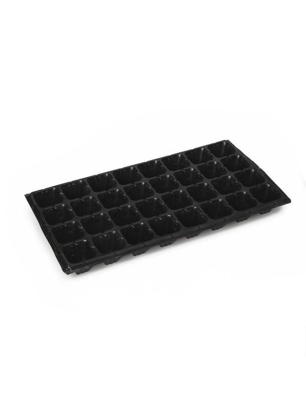 Кассета для рассады, 32 ячейки по 110 мл, чёрная, Greengo