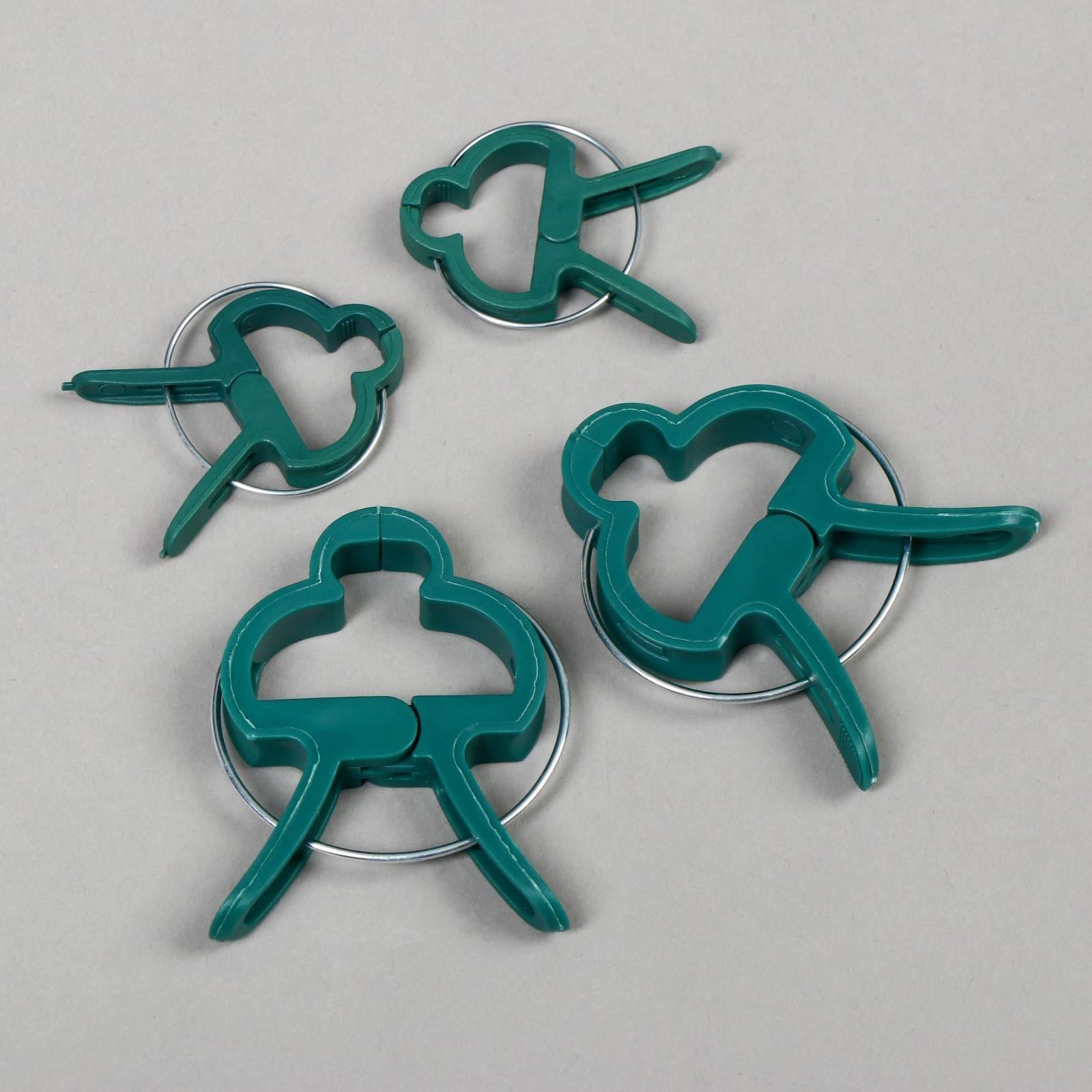 Набор для крепления растений: прищепки большие (6,5 см) - 10 шт., прищепки малые (4,5 см) - 10 шт.