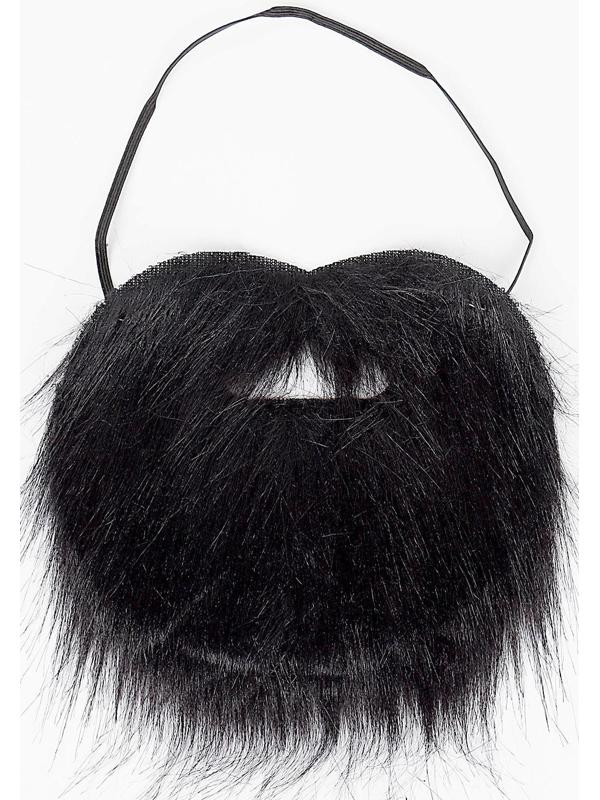 Карнавальная борода, 27х22 см, цвет чёрный