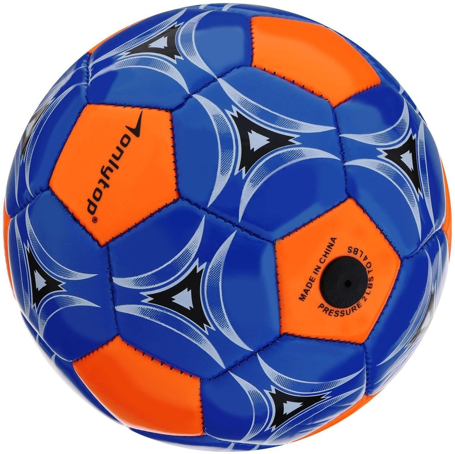 Мяч футбольный ONLYTOP, ПВХ, машинная сшивка, 32 панели, размер 2, цвета микс