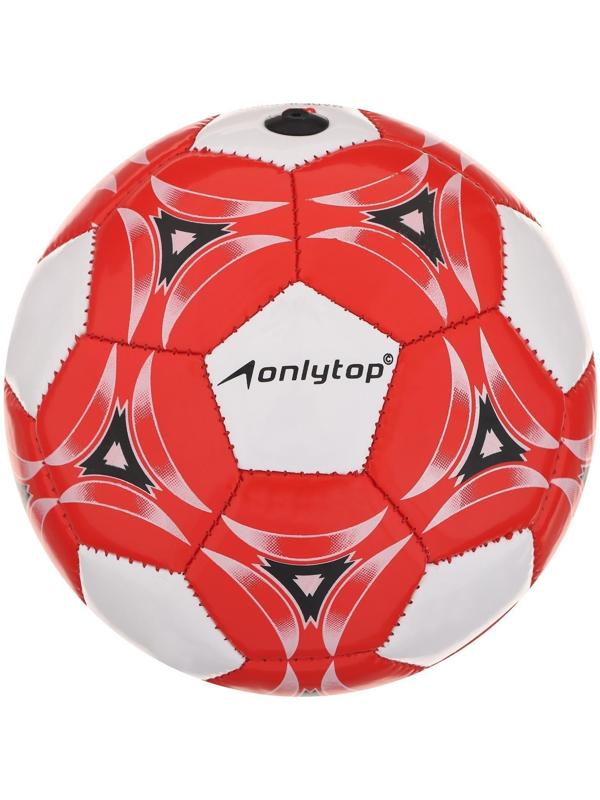 Мяч футбольный ONLYTOP, ПВХ, машинная сшивка, 32 панели, размер 2, цвета микс