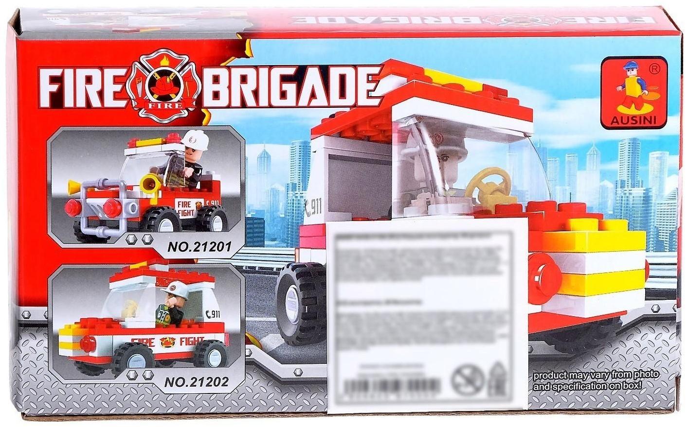 Конструктор Пожарная бригада «Патруль», 58 деталей