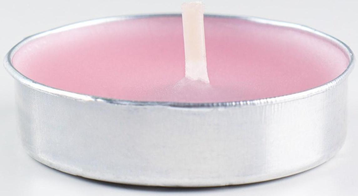 Набор свечей чайных ароматических, 6 шт, роза