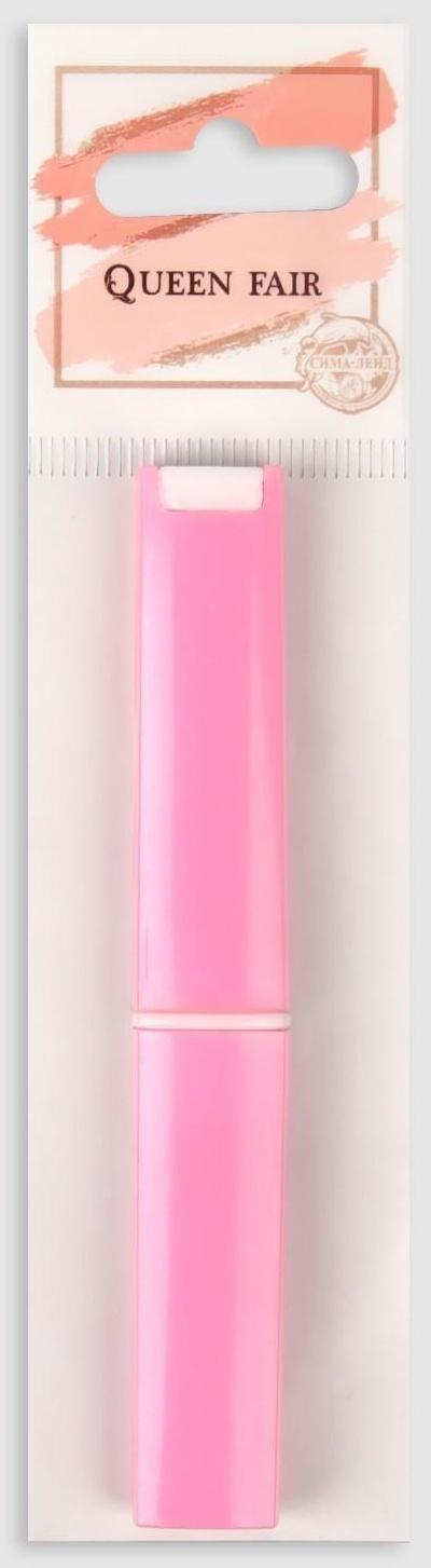 Пинцет прямой, узкий, 9 см, в футляре, цвет МИКС