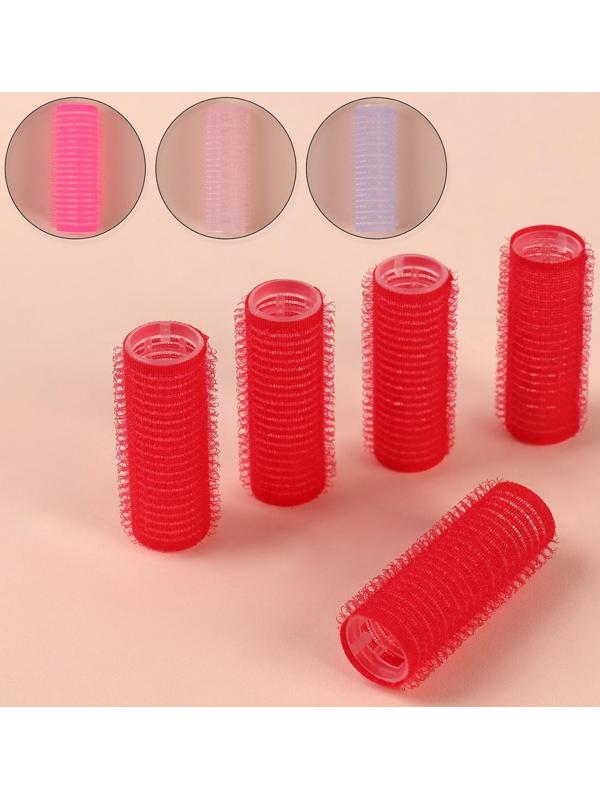 Бигуди «Липучка», d = 2 см, 6 см, 5 шт, цвет МИКС