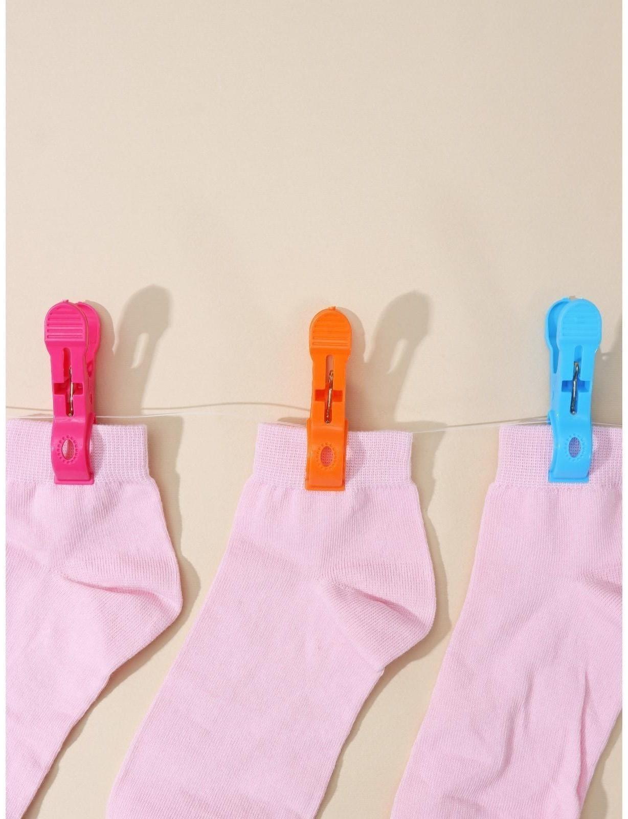 Набор прищепок бельевых в корзинке Доляна, 7,5 см, 36 шт, цвет МИКС