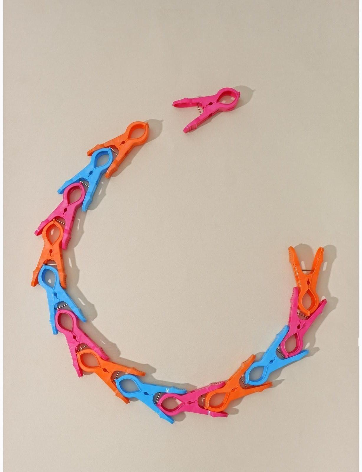 Набор прищепок бельевых в корзинке Доляна, 7,5 см, 36 шт, цвет МИКС