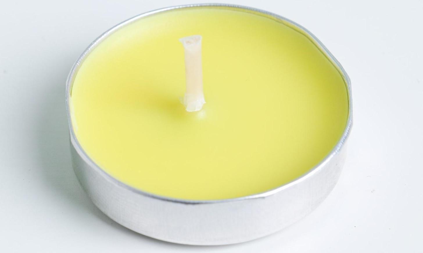 Набор свечей чайных ароматических, 6 шт, лимон