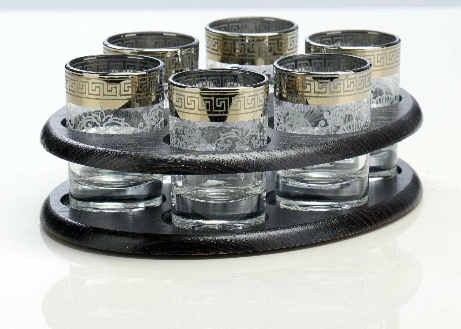 Мини-бар 6 предметов овал, гравировка 50 мл