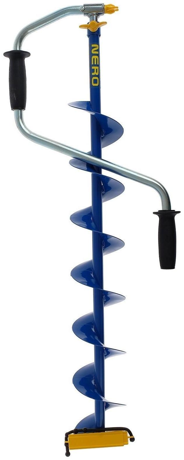 Ледобур NERO-130Т телескопический, L-шнека 0.74 м, L-транспортировочная 0.93 м, L-рабочая 1.5 м, 3.05 кг