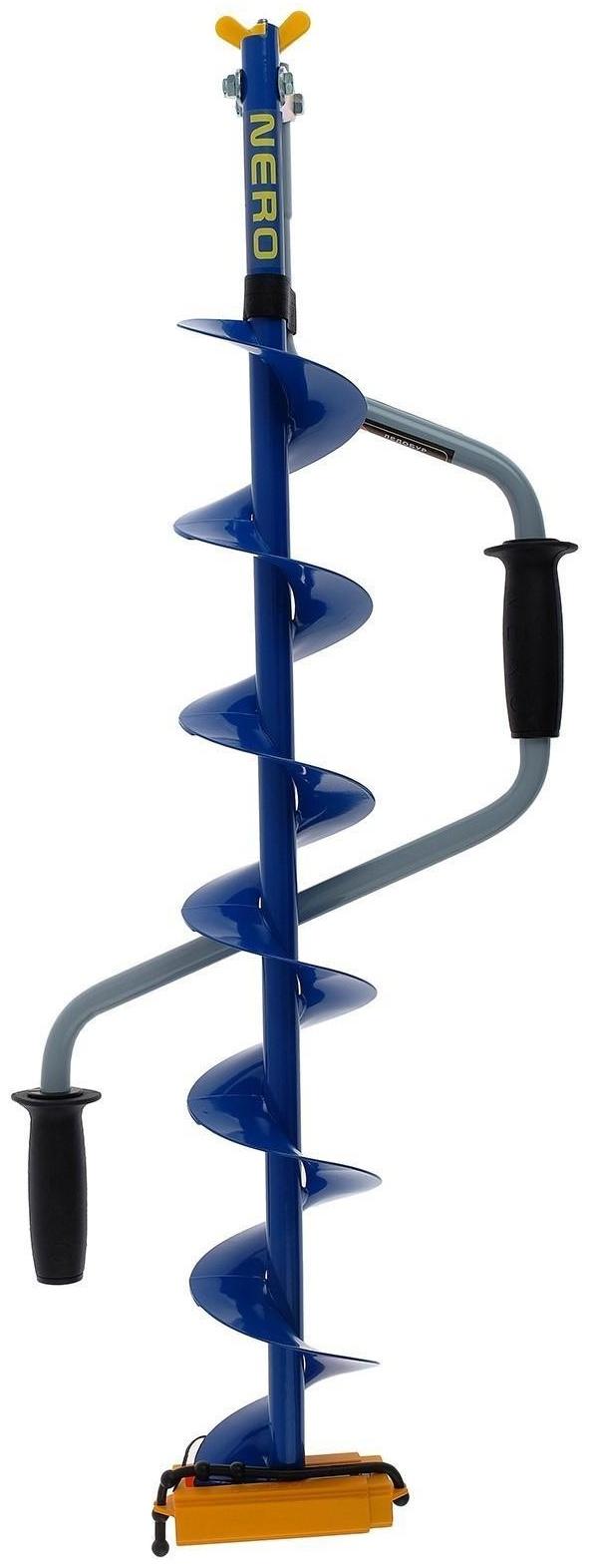 Ледобур NERO-130-2, L-шнека 0.74 м, L-транспортировочная 0.92 м, L-рабочая 1.1 м, 2.9 кг