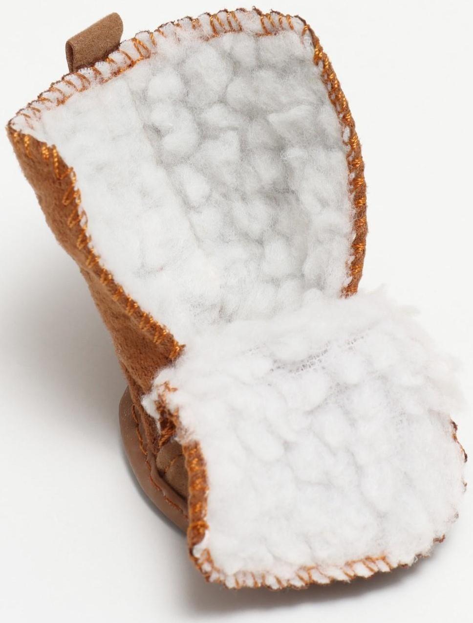 Ботинки Элеганс, набор 4 шт, размер 1 (подошва 4 х 3 см) коричневые