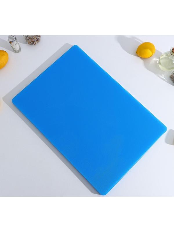 Доска профессиональная разделочная, 50×35×1,8 см, цвет синий