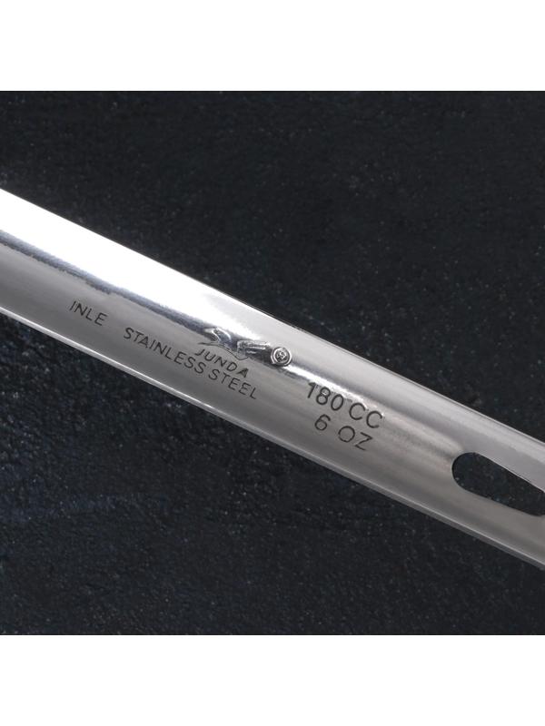 Половник из нержавеющей стали цельнотянутый, 180 мл, толщина стали 3 мм, цвет серебряный