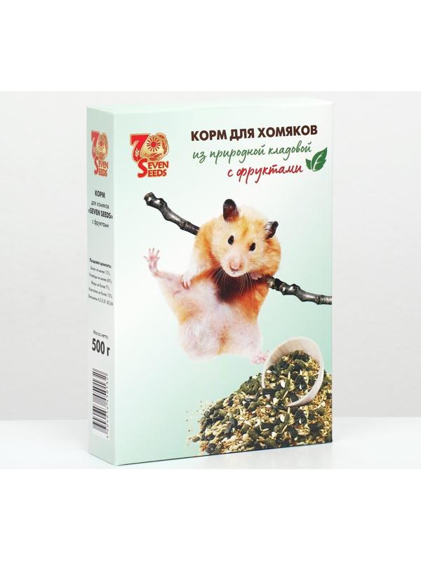 Корм Seven Seeds для хомяков, с фруктами, 500 г