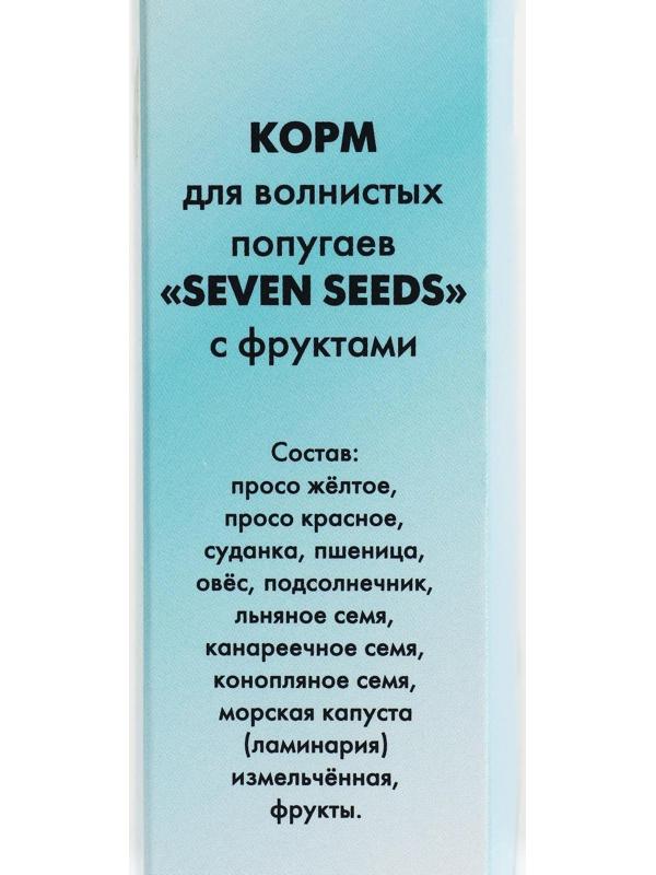 Корм Seven Seeds для волнистых попугаев, с фруктами, 500 г