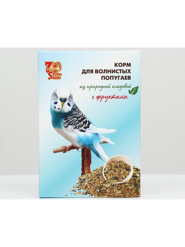 Корм Seven Seeds для волнистых попугаев, с фруктами, 500 г