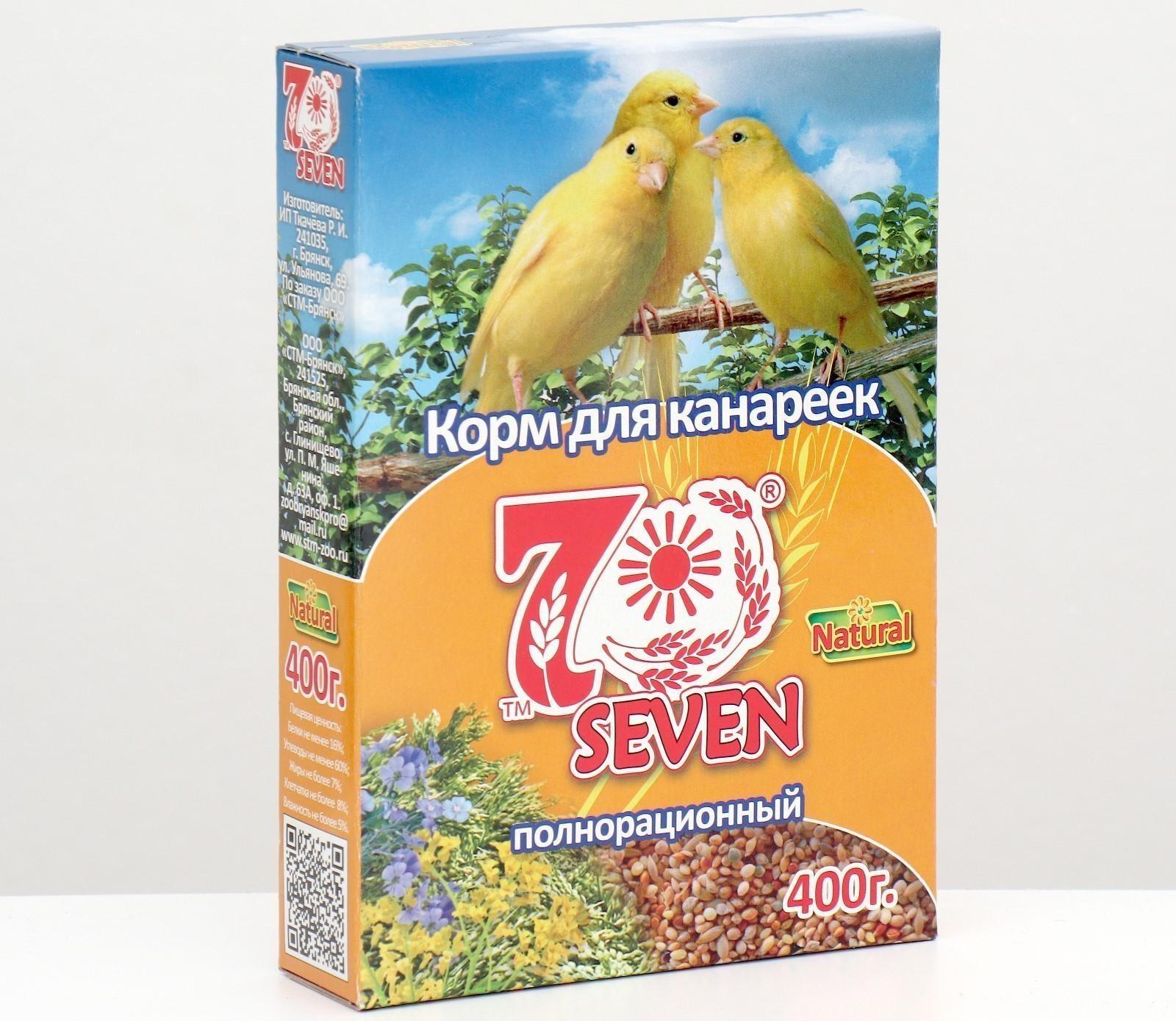 Корм Seven Seeds для канареек, 400 г
