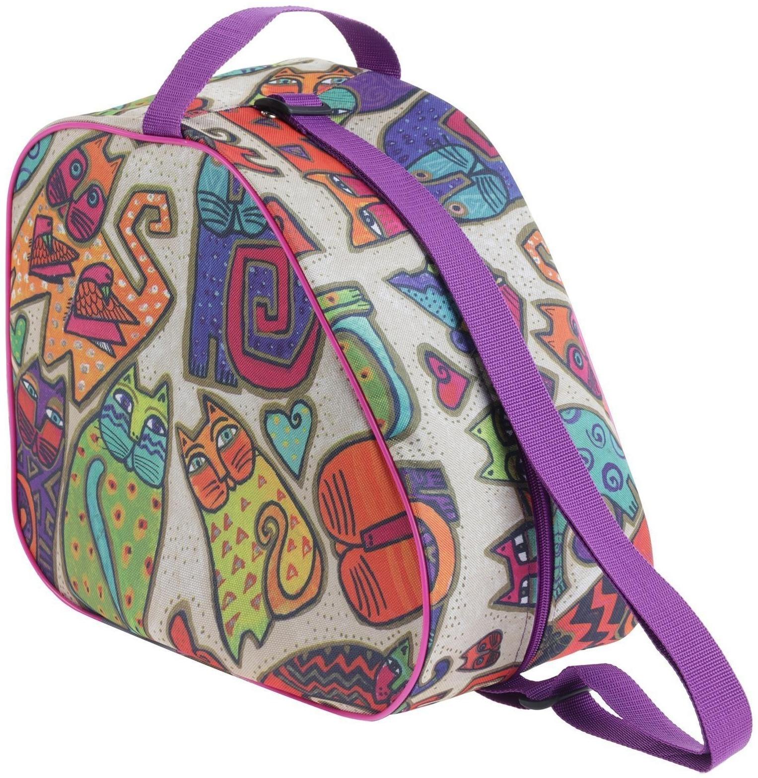 Сумка для ледовых и роликовых коньков, размер 31 х 17,5 х 28 см, цвета микс