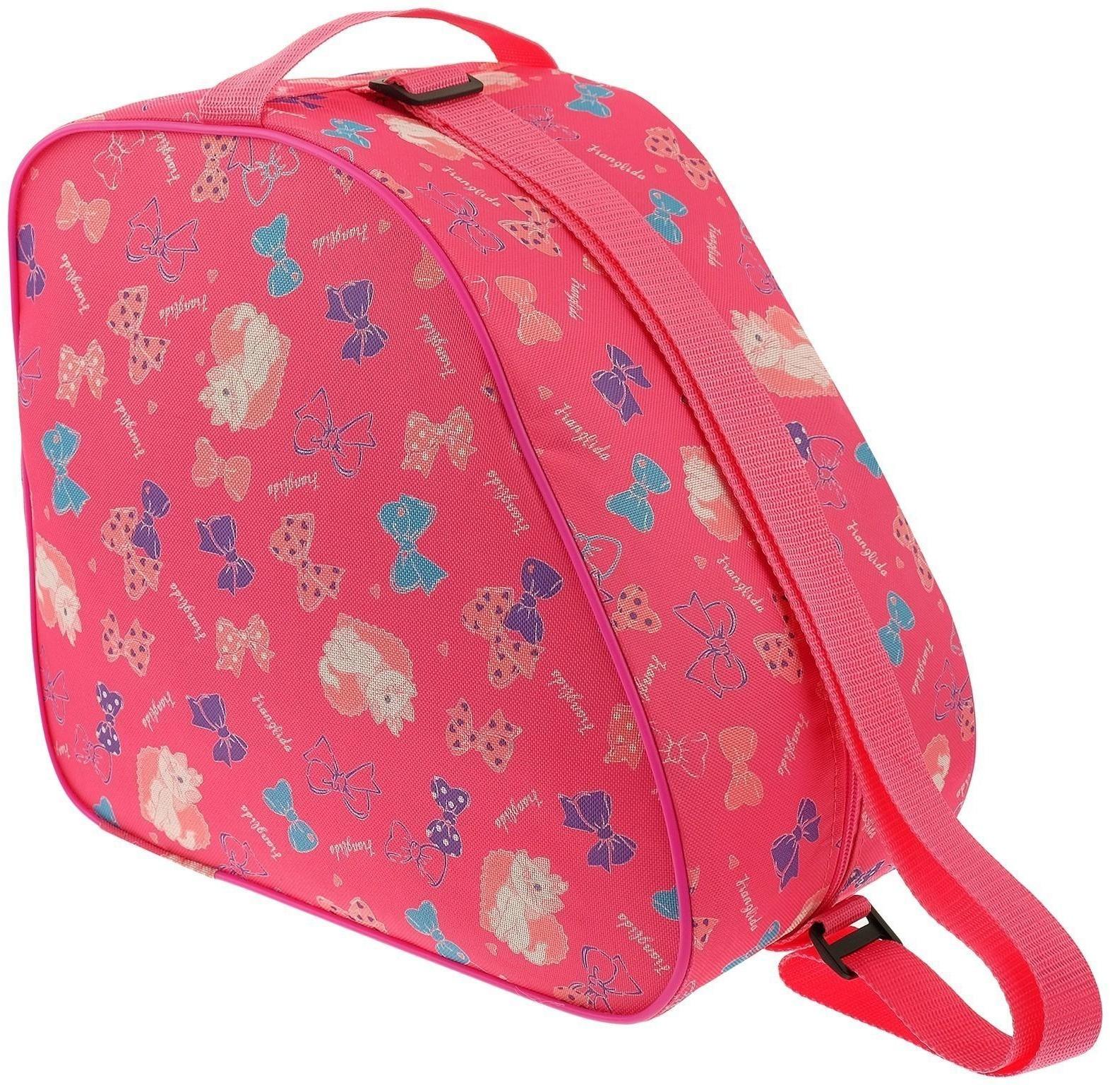 Сумка для ледовых и роликовых коньков, размер 31 х 17,5 х 28 см, цвета микс