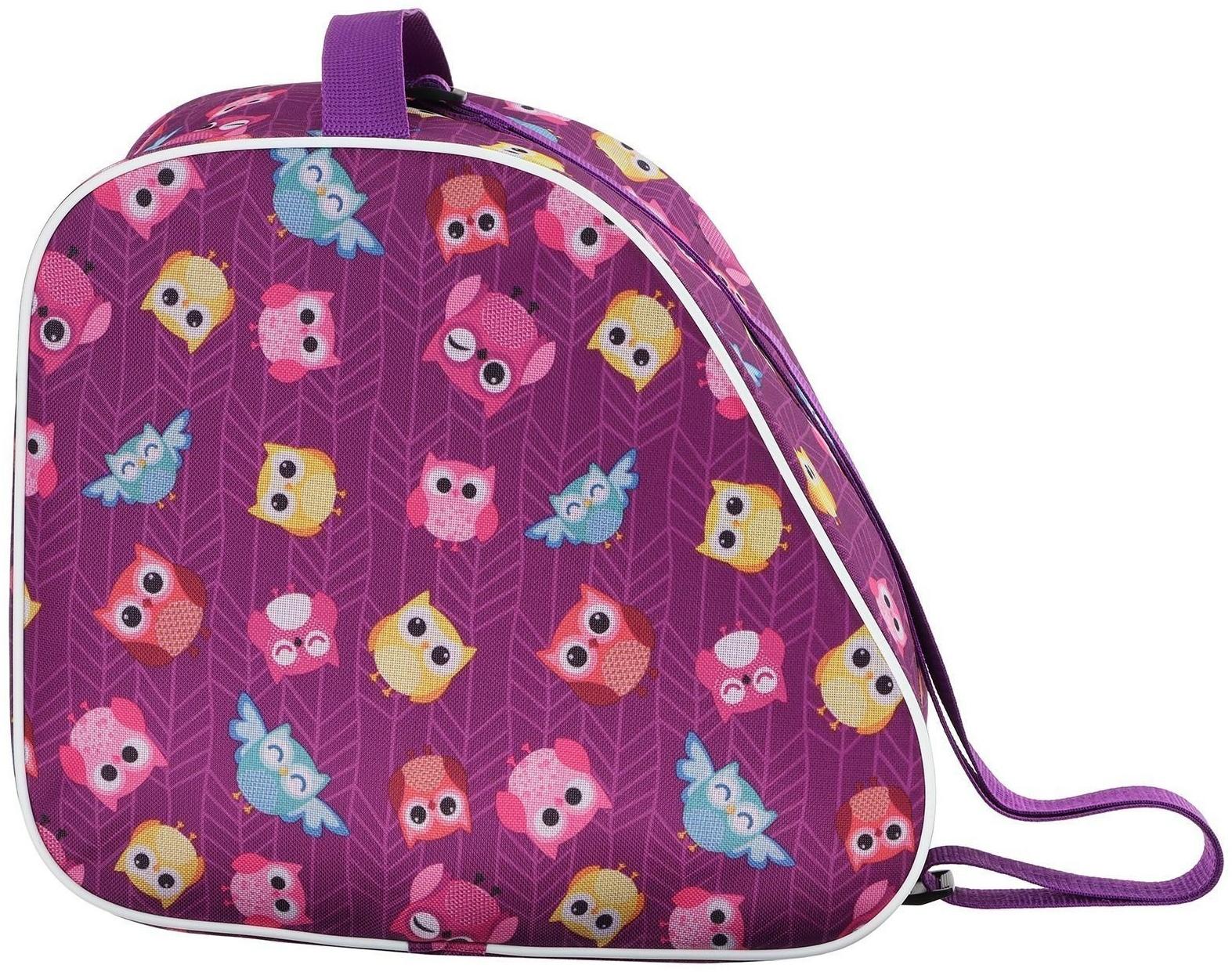 Сумка для ледовых и роликовых коньков, размер 31 х 17,5 х 28 см, цвета микс