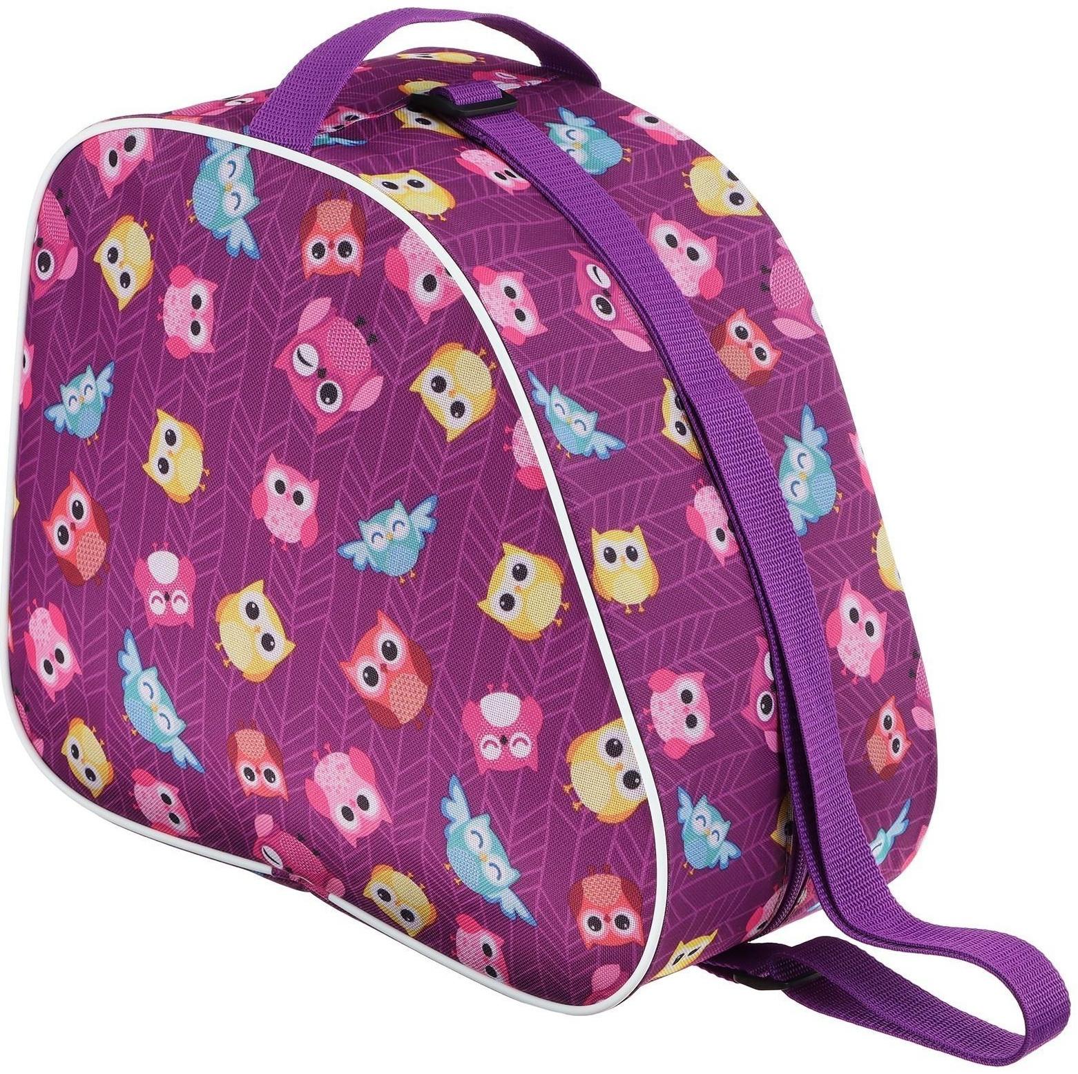 Сумка для ледовых и роликовых коньков, размер 31 х 17,5 х 28 см, цвета микс