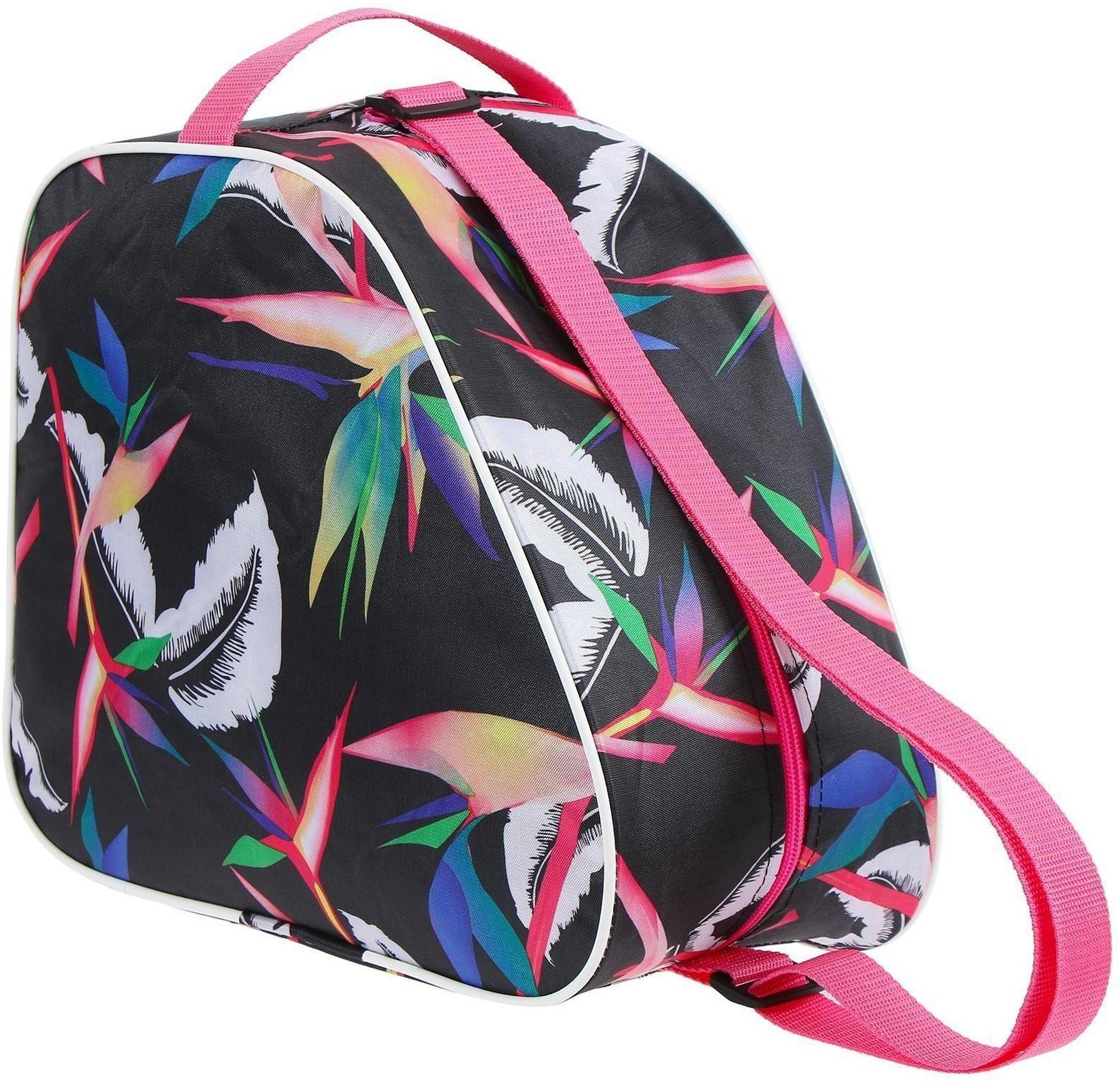 Сумка для ледовых и роликовых коньков, размер 31 х 17,5 х 28 см, цвета микс