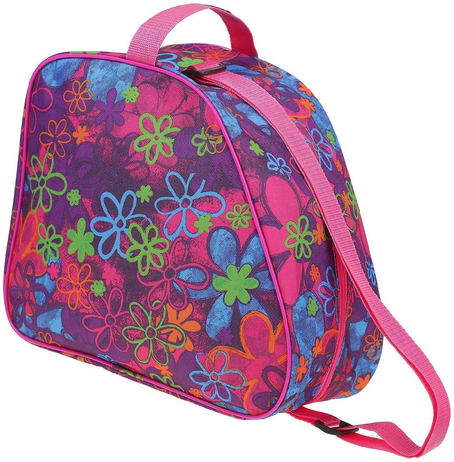 Сумка для ледовых и роликовых коньков, размер 31 х 17,5 х 28 см, цвета микс