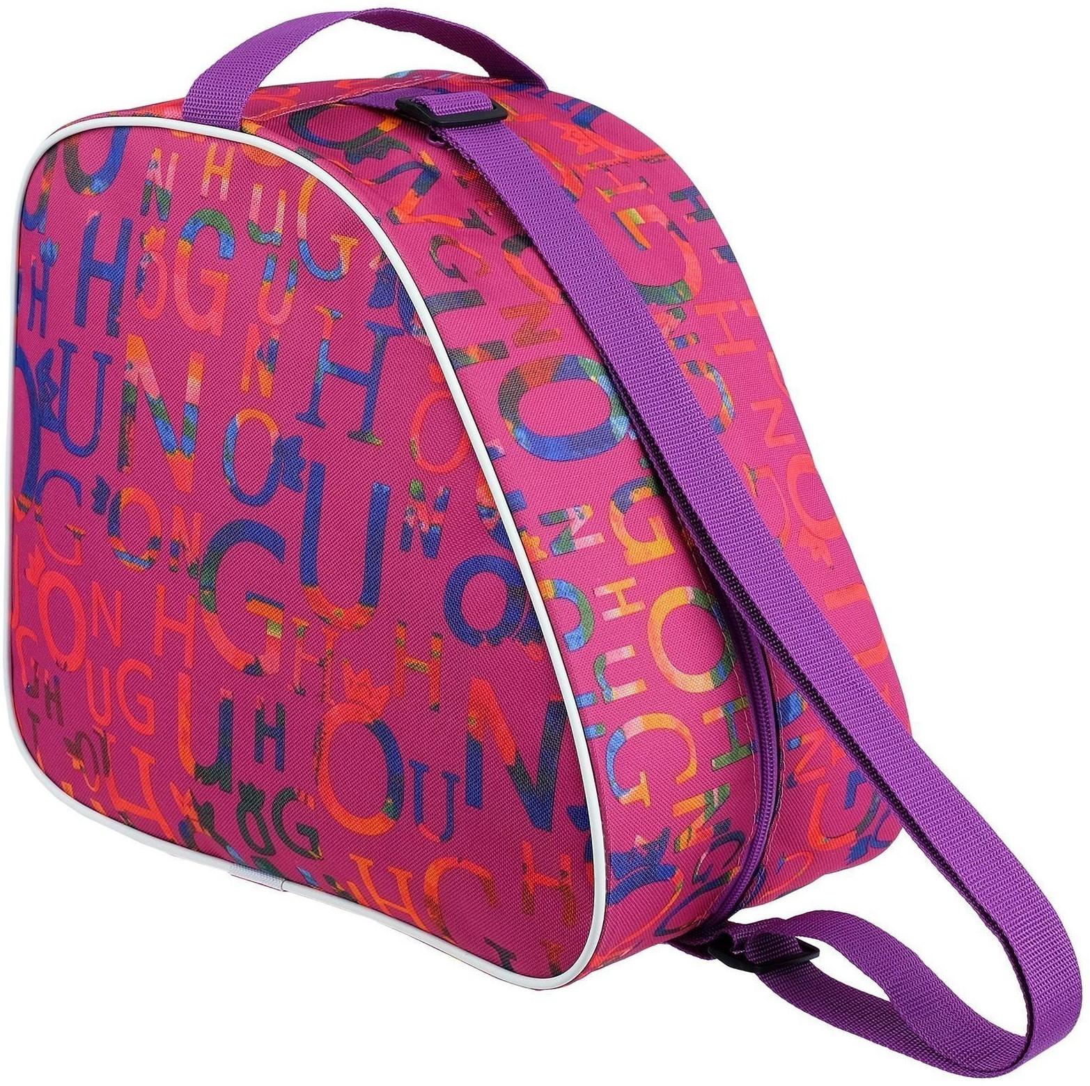 Сумка для ледовых и роликовых коньков, размер 31 х 17,5 х 28 см, цвета микс