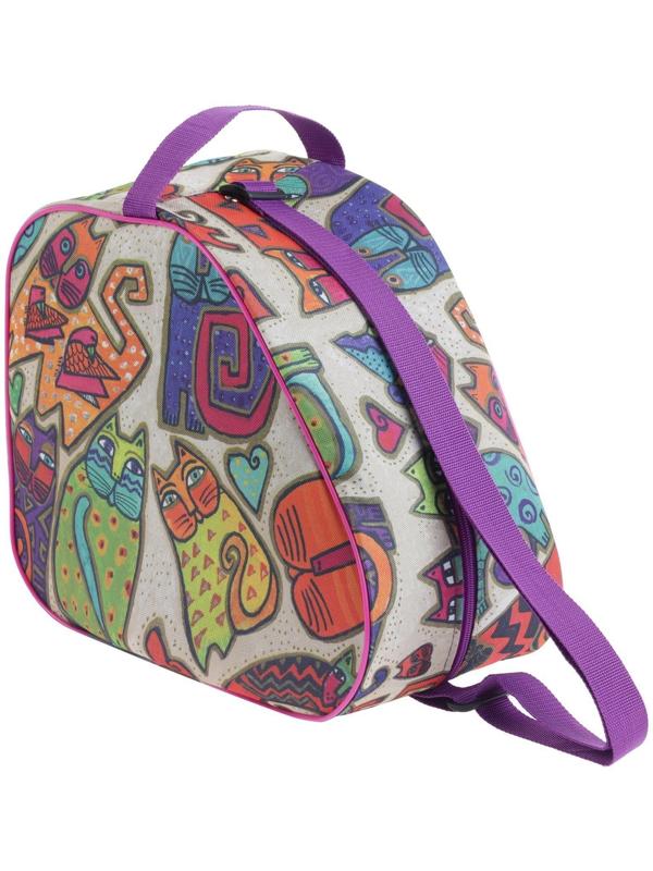 Сумка для ледовых и роликовых коньков, размер 31 х 17,5 х 28 см, цвета микс