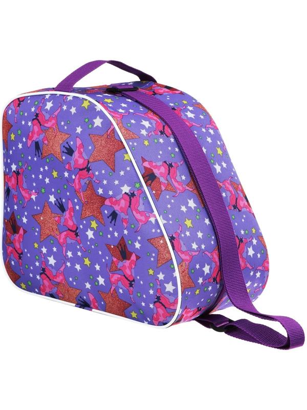 Сумка для ледовых и роликовых коньков, размер 31 х 17,5 х 28 см, цвета микс