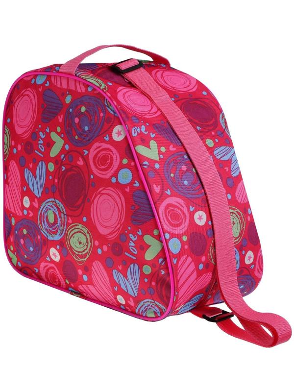 Сумка для ледовых и роликовых коньков, размер 31 х 17,5 х 28 см, цвета микс