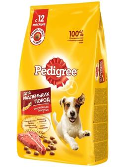 Сухой корм Pedigree для собак мелких пород, говядина, 600 г