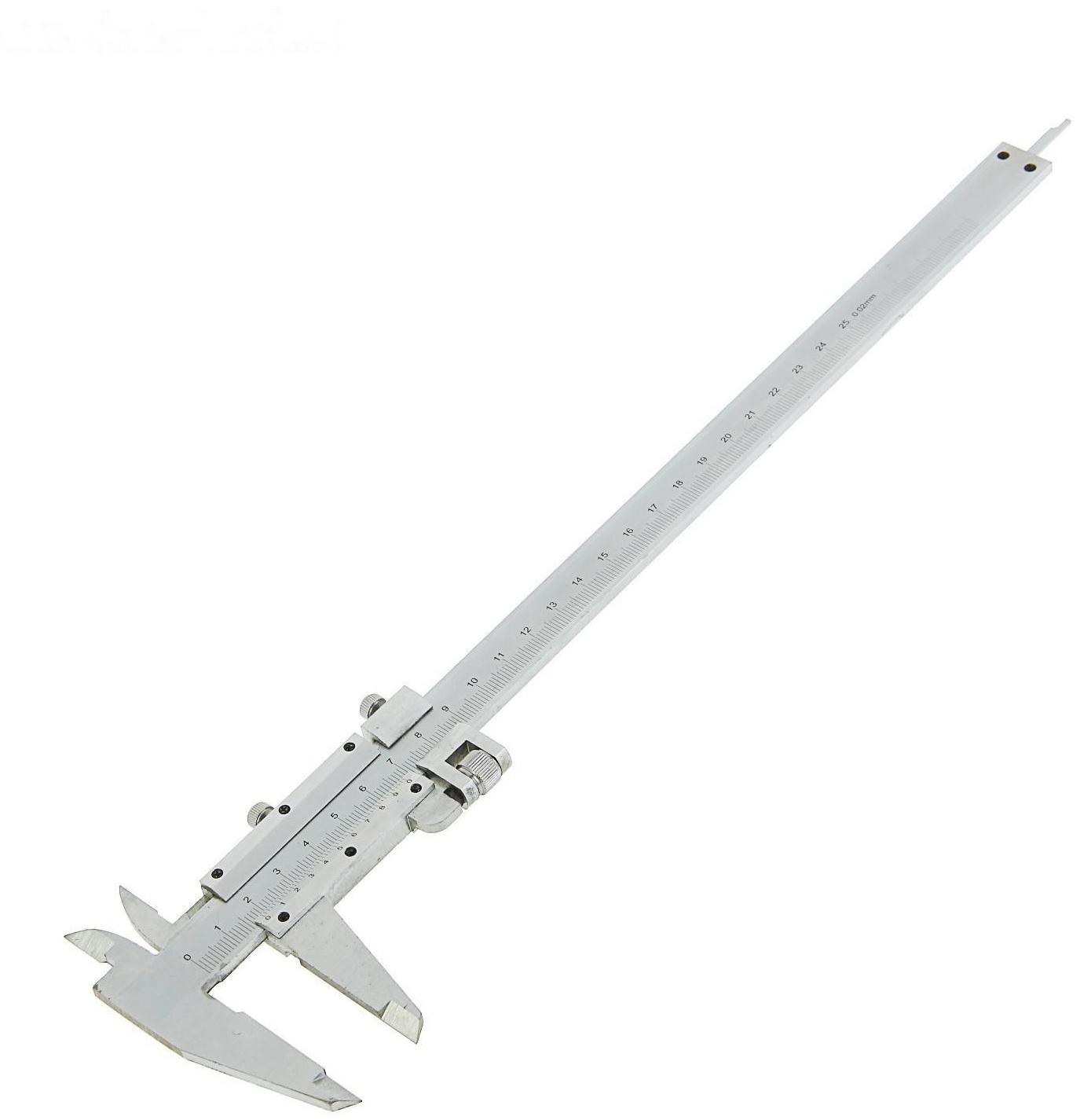 Штангенциркуль Matrix, 250 мм, цена деления 0,02 мм, металлический, с глубиномером