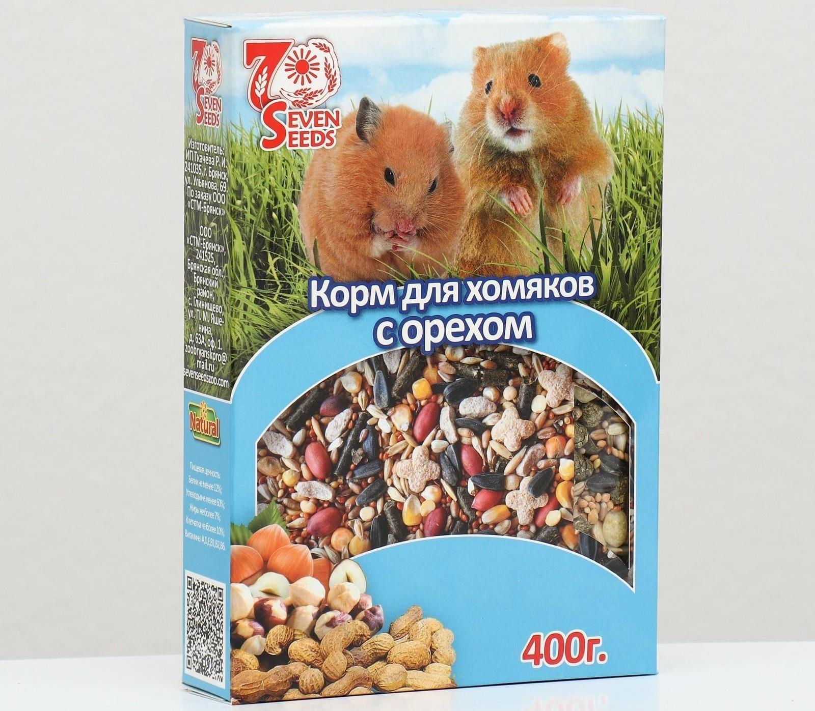 Корм SEVEN SEEDS SPECIAL для хомяков, с орехом, 400 г