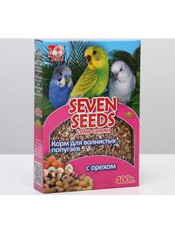 Корм Seven Seeds Special для волнистых попугаев, с орехом, 400 г