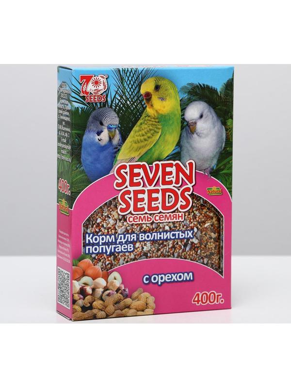 Корм Seven Seeds Special для волнистых попугаев, с орехом, 400 г