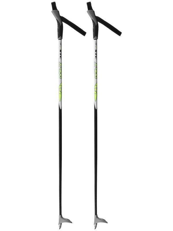 Палки лыжные стеклопластиковые, БРЕНД ЦСТ, размер 105 см, цвета МИКС