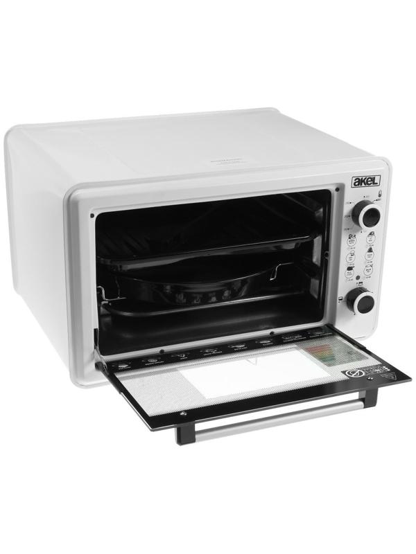 Мини-печь Akel AF-720, 1300 Вт, 36 л, таймер, регулировка температуры, белая