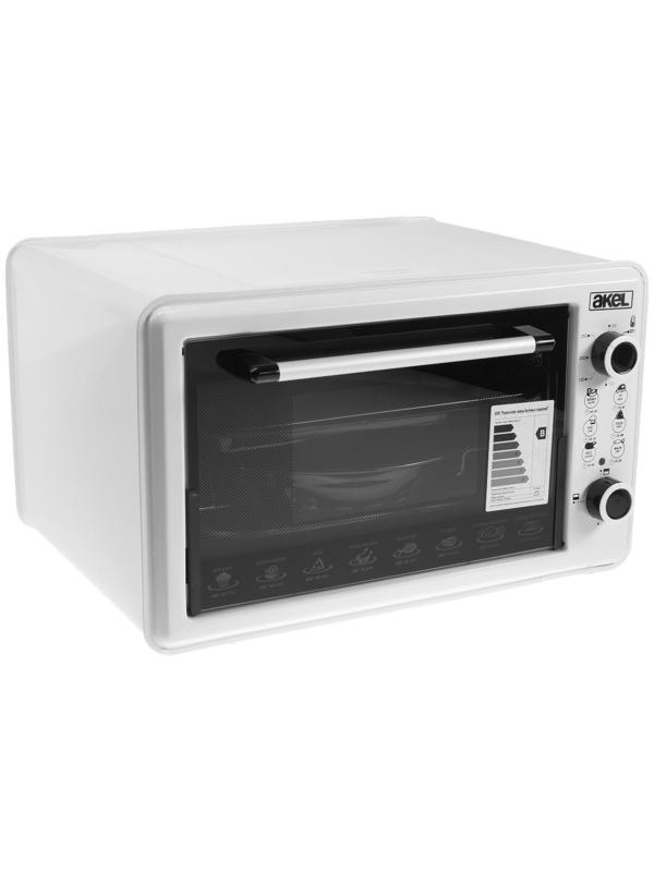 Мини-печь Akel AF-720, 1300 Вт, 36 л, таймер, регулировка температуры, белая