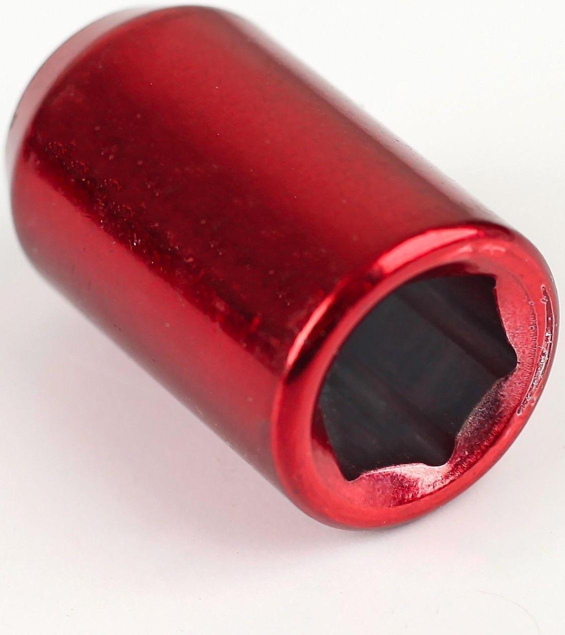 Гайка колёсная JN-302, 12 х 1,5 мм, 32 мм, конус, набор 20 шт. + ключ, красные