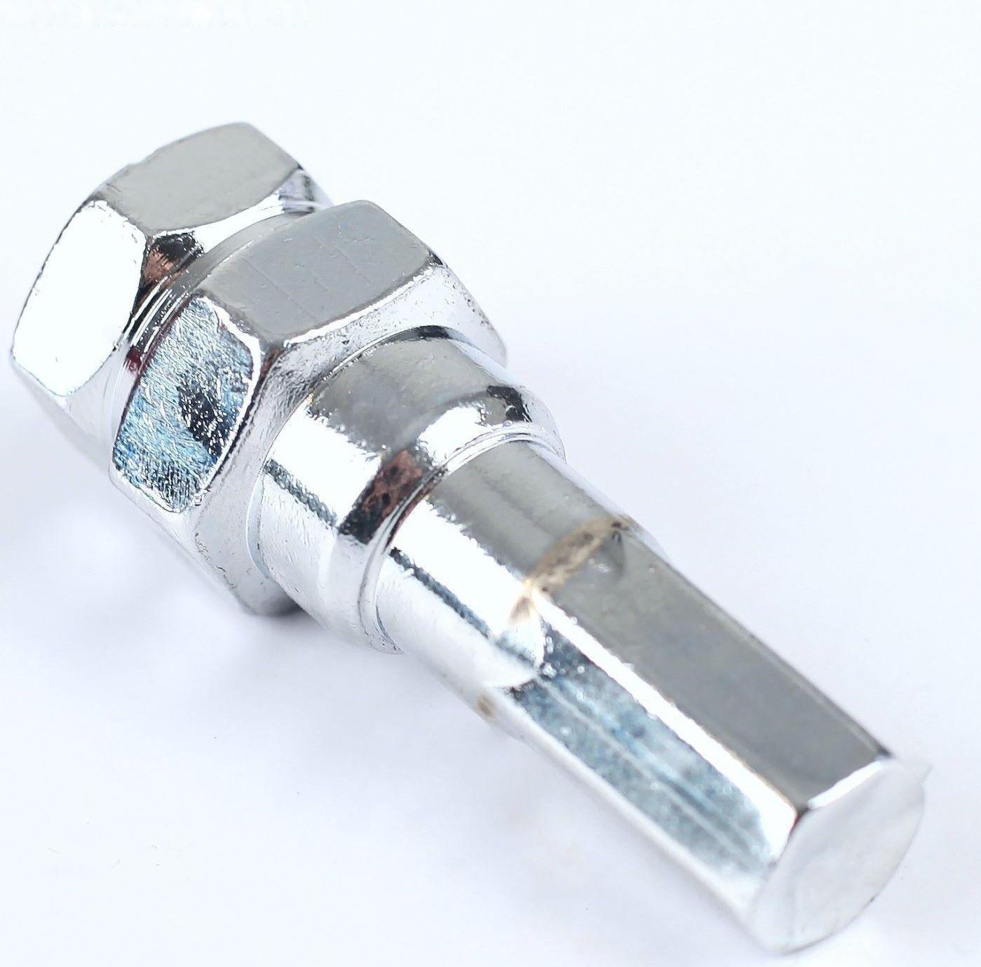 Гайка колёсная JN-302, 12 х 1,5 мм, 32 мм, конус, набор 20 шт. + ключ, красные