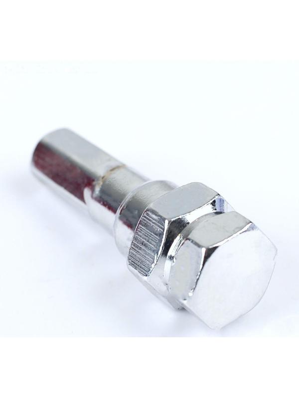 Гайка колёсная JN-302, 12 х 1,5 мм, 32 мм, конус, набор 20 шт. + ключ, красные